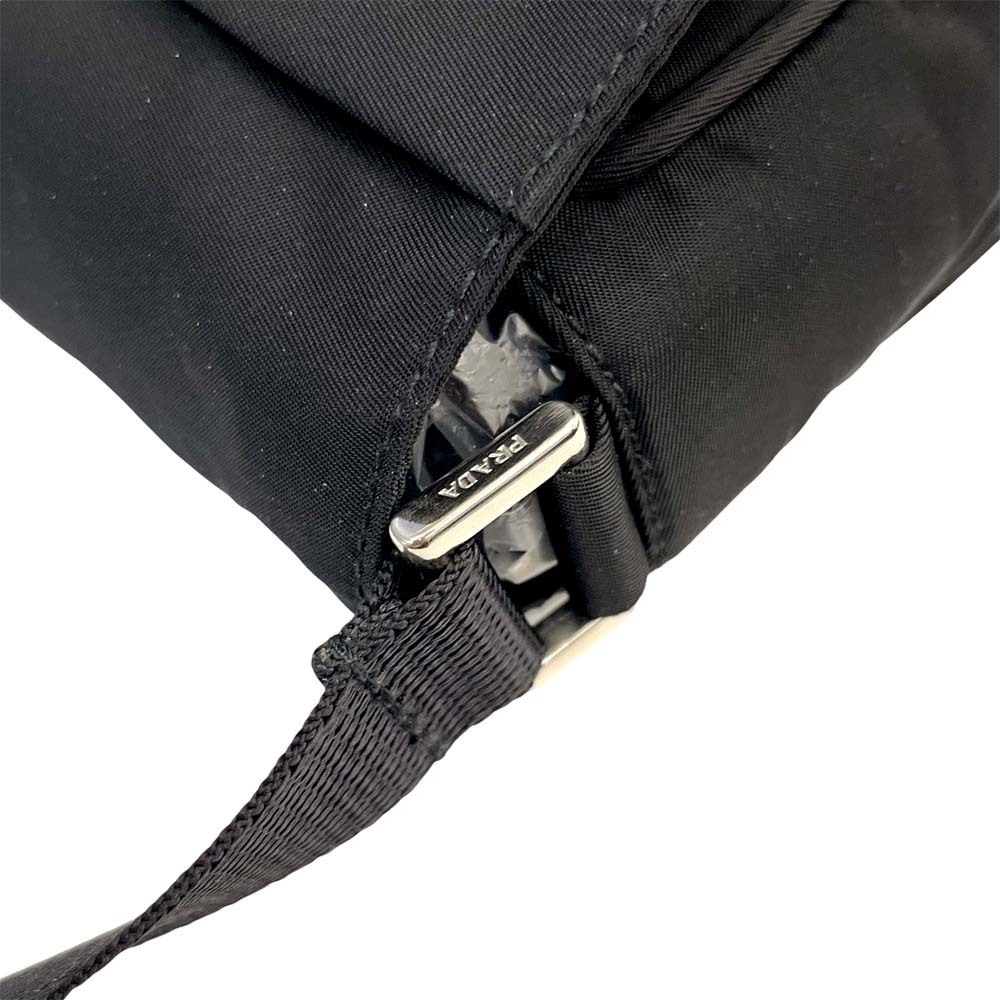 Prada Phone Clutch Shoulder Bag Smartphone Case Triangle Logo Plate Black - Picture 8 of 10